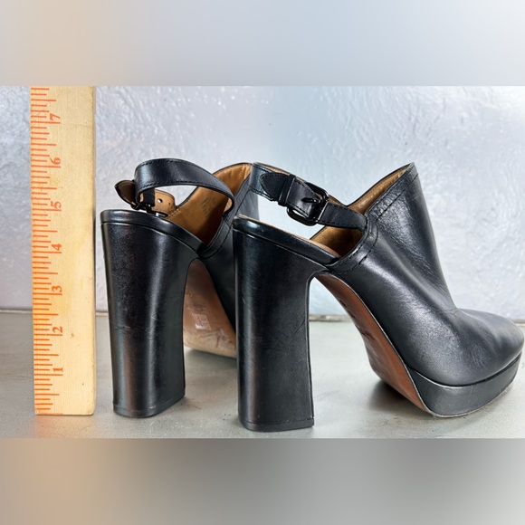 COACH Vintage Black Carmine Slingback Platform Clogs Size 10B - Picture 15 of 15